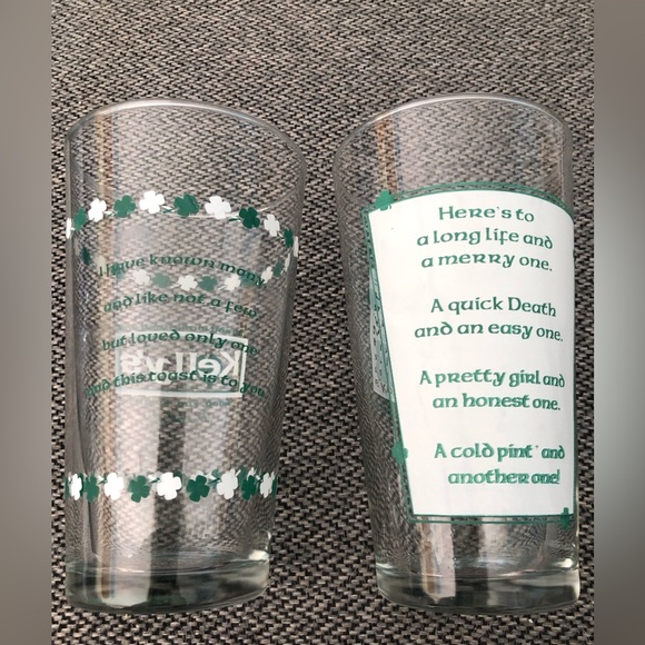 Other - Irish 16 Ounce Drink Glasses
